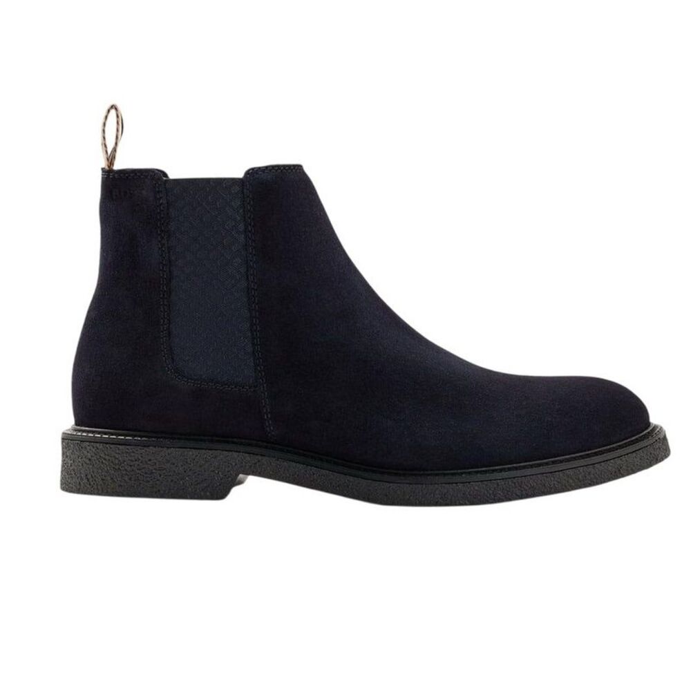 Boss Mens Tunley Leather Chelsea Boots / Dark Blue